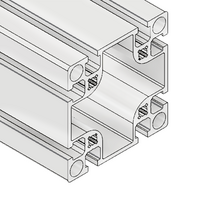 10-9090H-0-500MM MODULAR SOLUTIONS EXTRUDED PROFILE<br>90MM X 90MM HEAVY, CUT TO THE LENGTH OF 500 MM